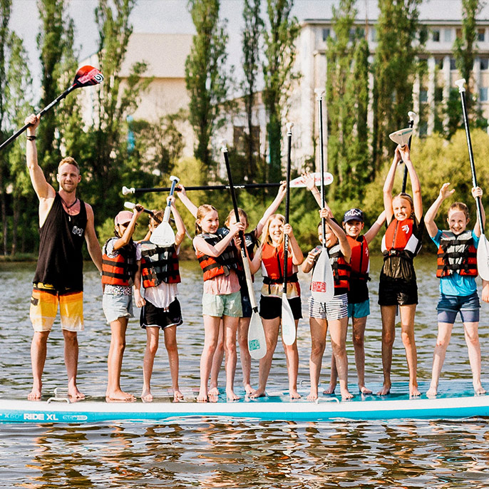 RHEIN SUP Impressionen StandUpPaddling Wiesbaden